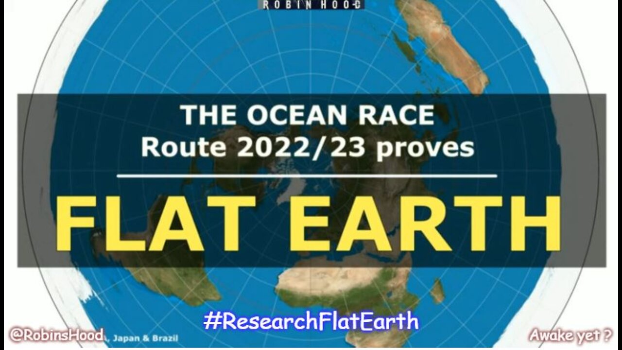 THE FULL ROUTE - OCEAN RACE 2022-23 proves FLAT EARTH