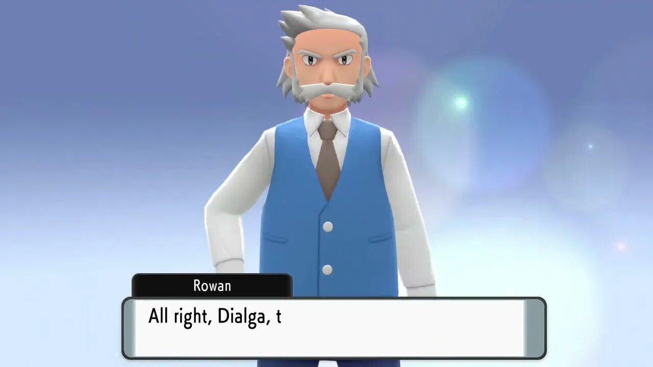 When the Pokemon professor tells Dialga what to do