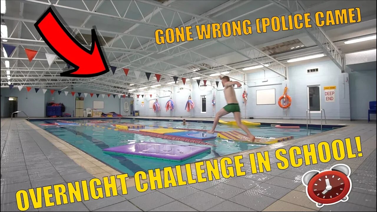 OVERNIGHT CHALLENGE IN A SCHOOL (GONE WRONG)