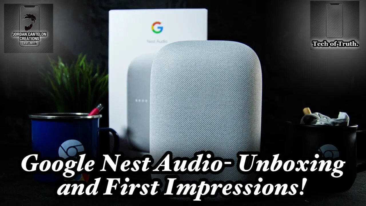 IS THE GOOGLE NEST AUDIO WORTH IT??!! Google Nest Audio Unboxing And First Impressions!