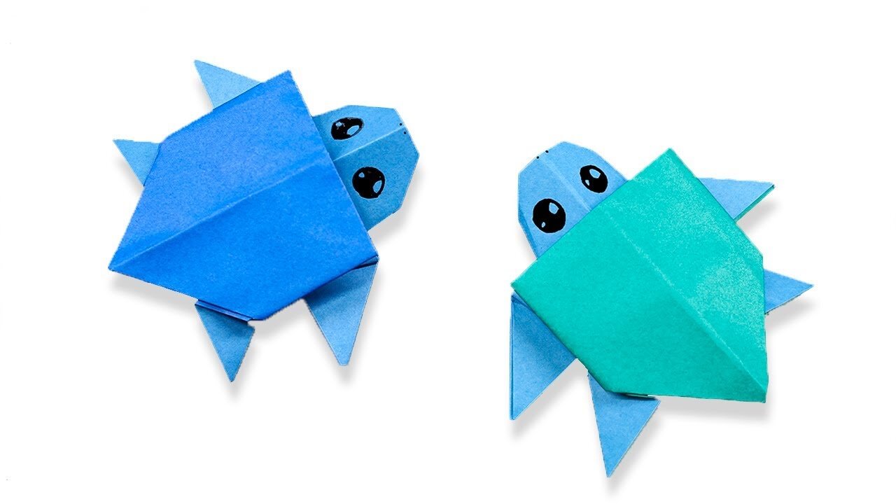 Origami Little Turtle (easy - single sheet)