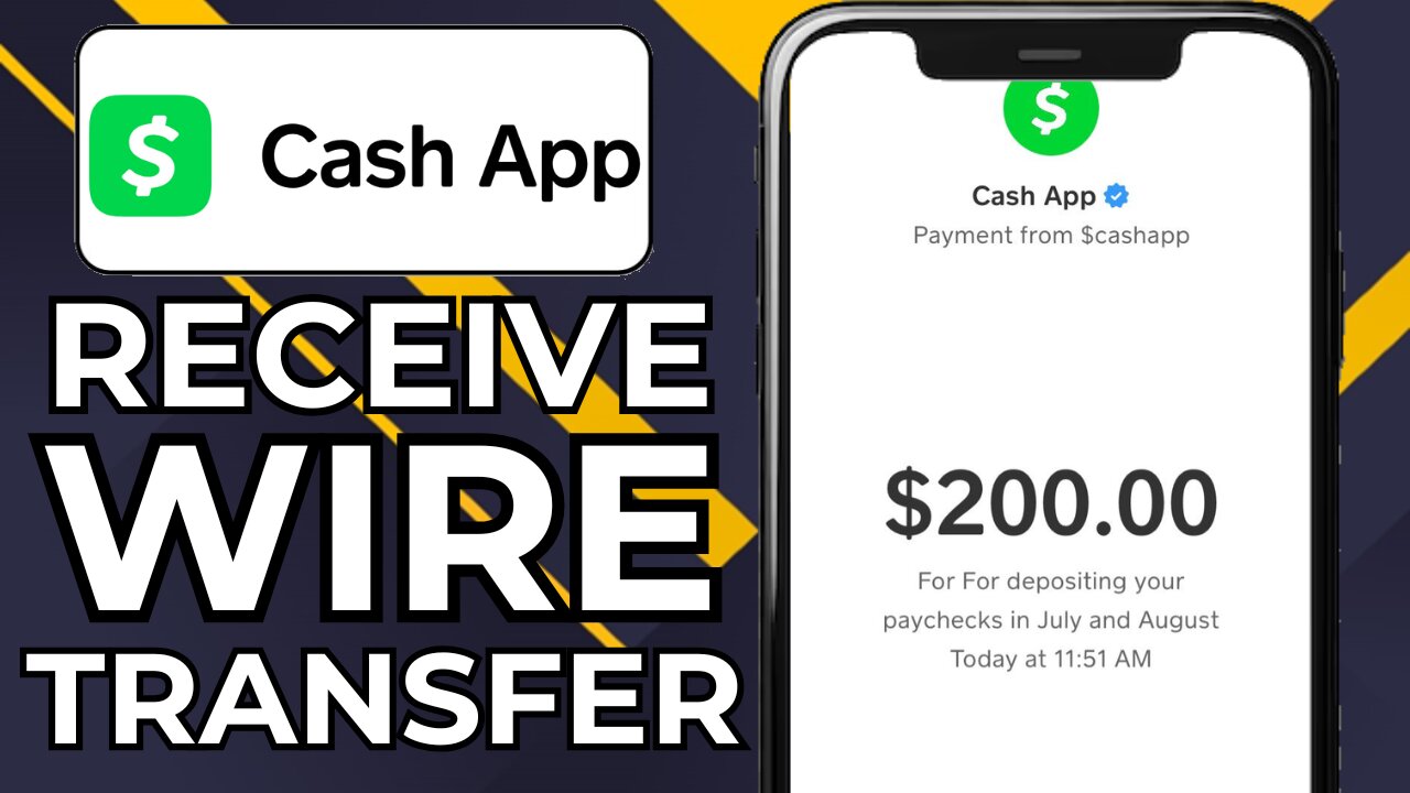 HOW TO GET WIRE TRANSFER ON CASH APP