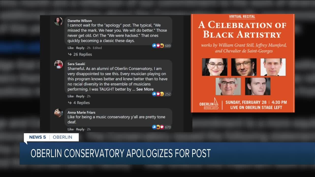 Oberlin Conservatory of Music issues apology following backlash over Black History Month flier