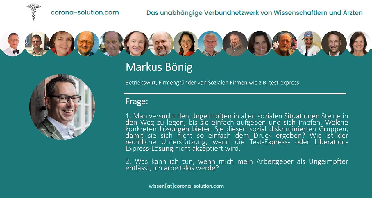Corona-Solution im Interview mit Markus Bönig vom 04.03.2022