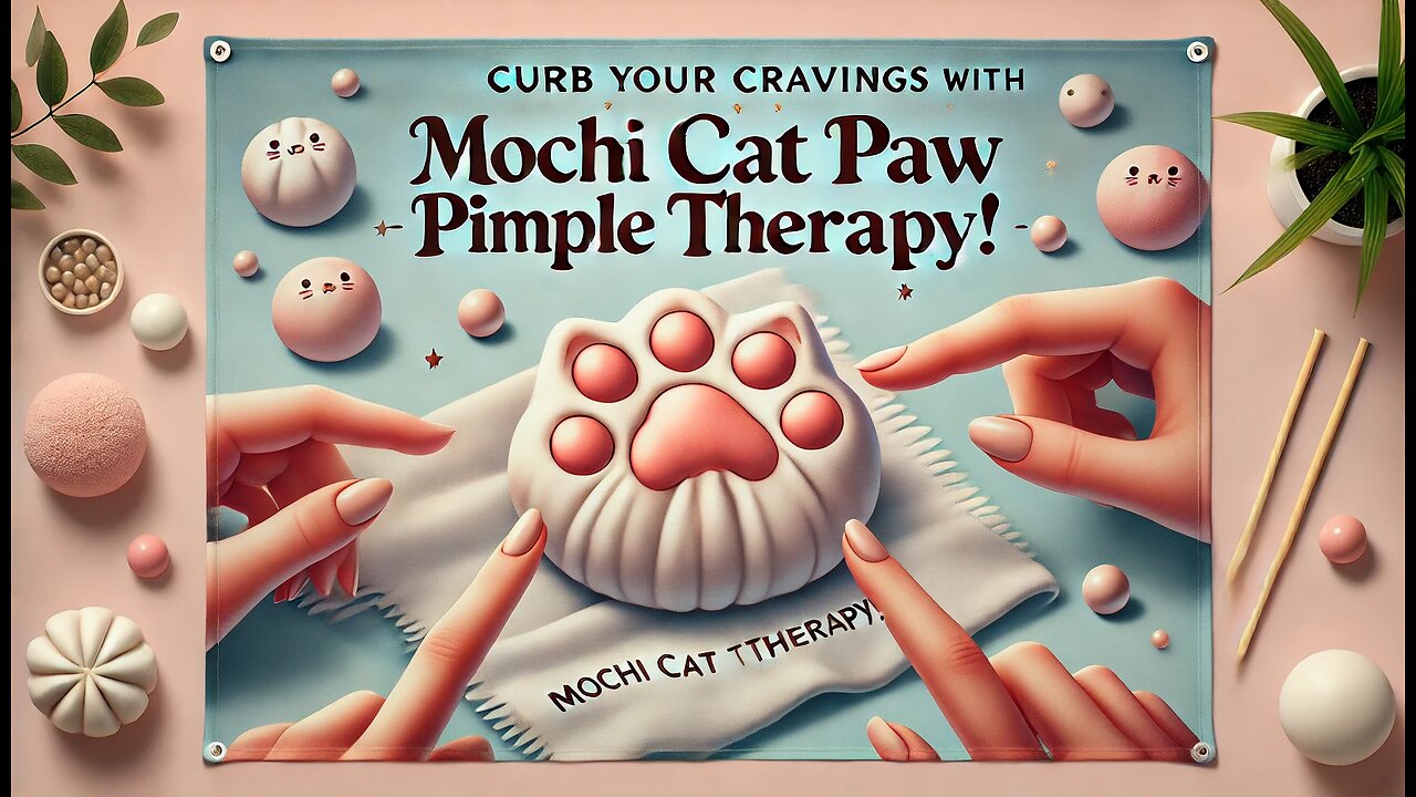 Crush Cravings with Mochi Cat Paw Pimple Therapy! Pimple popping ASMR #visualasmr #pimplepopping