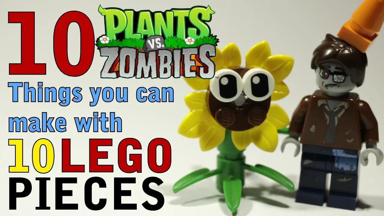 10 Plants vs Zombies things you can make with 10 Lego pieces