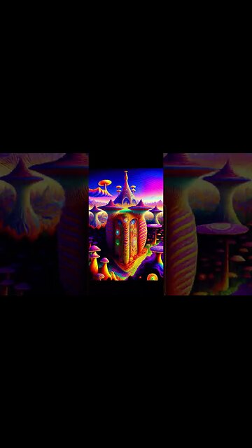 Psychedelic Mushroom🍄PT 5 Palace art#shorts