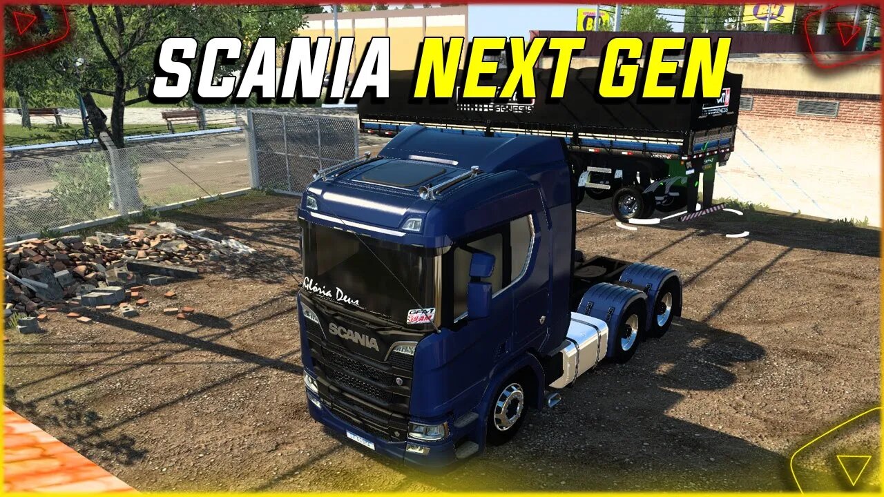 Scania R Next Gen + Reboque Rodofort para Euro Truck Simulator 1.45