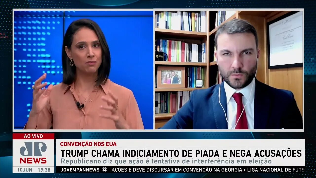 Trump chama indiciamento de piada e nega acusações