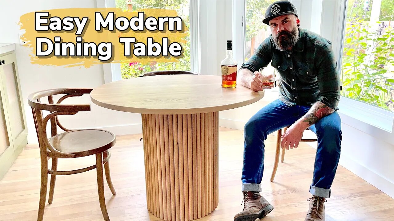 Crazy Easy Modern Dining Table || insanely easy table build