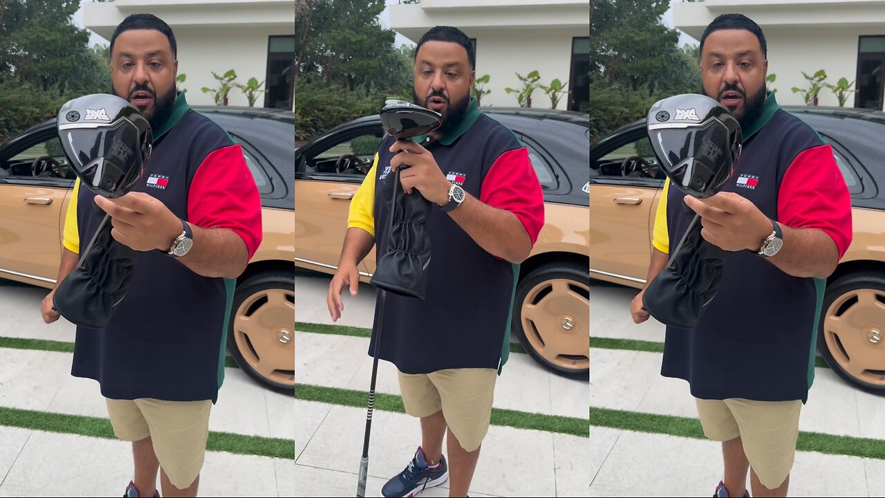 Exclusive Custom Logo Golf Club for DJ Khaled Revealed! Watch as he Shows it to His Fans