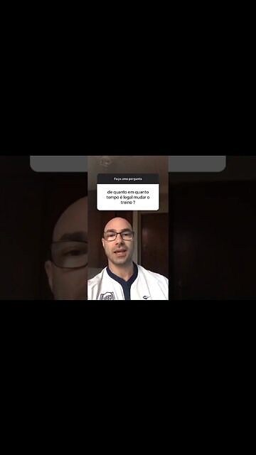 De quanto em quanto tempo devemos mudar de treino #shorts