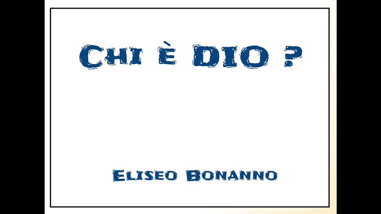 CONOSCI IL NOME DI DIO??