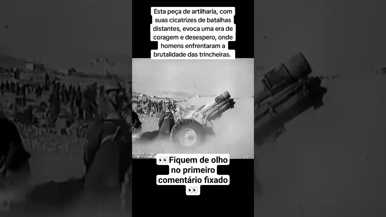 Resistência Silenciosa: O Obuseiro da Grande Guerra 🌍🔥 #guerra #war #ww2