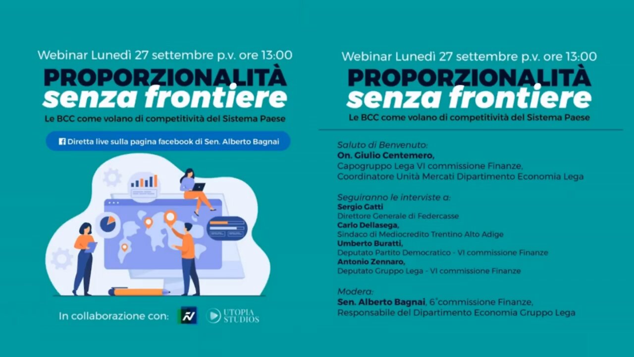 🔴 Proporzionalità senza frontiere - Le BCC come volano di competitività del Sistema Paese.