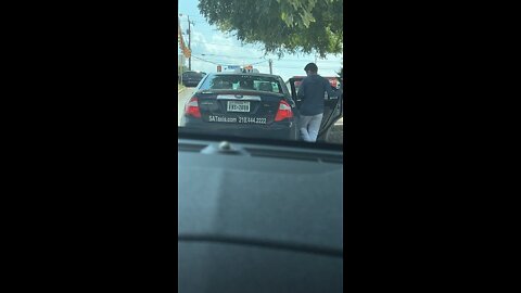 Taxi cabs wait for illegals outside processing center