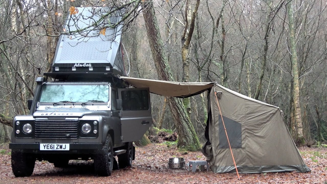 Land Rover Defender Camper & Oztent Setup