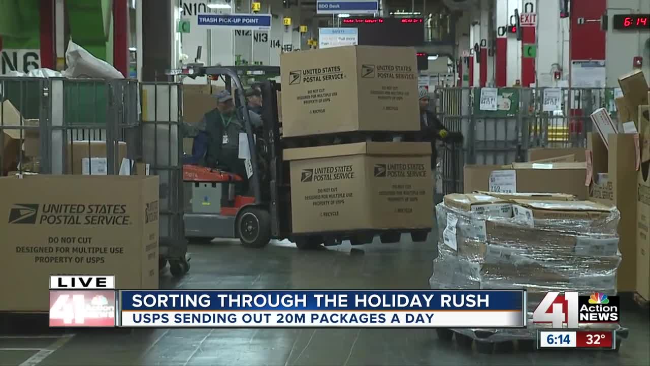 USPS sending out 20M packages a day