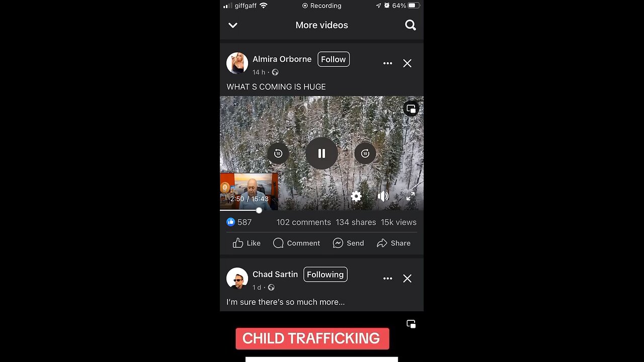 SG Anon with Charlie Ward organ harvesting: child trafficking , Gaza etc