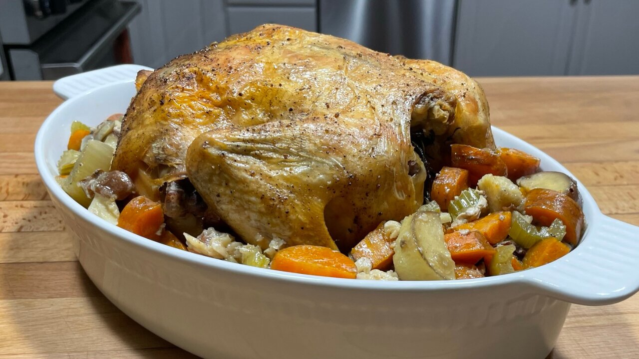 Slow Cooker Roasted Chicken