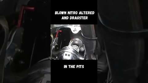 Vintage Blown Altered and Injected Dragster in the Pits! #shorts