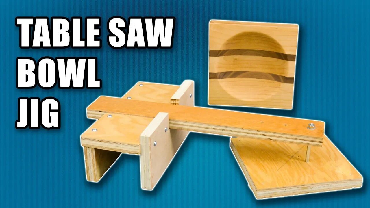 How to a Make Table Saw Bowl Jig - Make a Wood Bowl