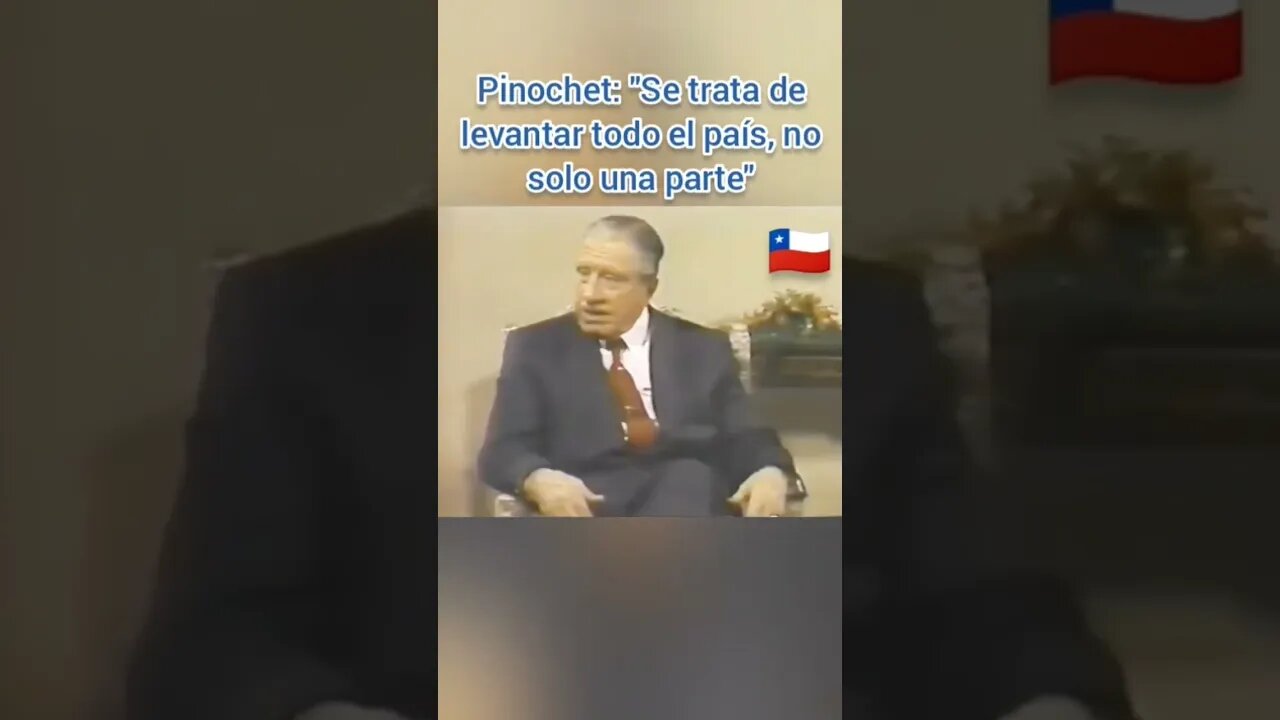 PRESIDENTE PINOCHET SE TRATA DE LEVANTAR TODO EL PAÍS NO SOLO UNA PARTE. #verdadhistorica #50años