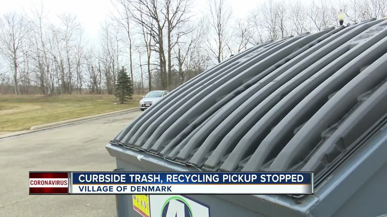 Village of Denmark stopping curbside trash pickup