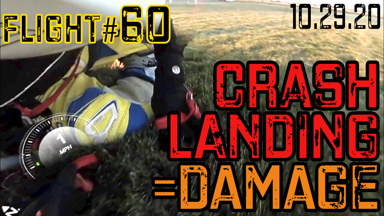 Paramotor Flight #60 Crash Landing = Damage