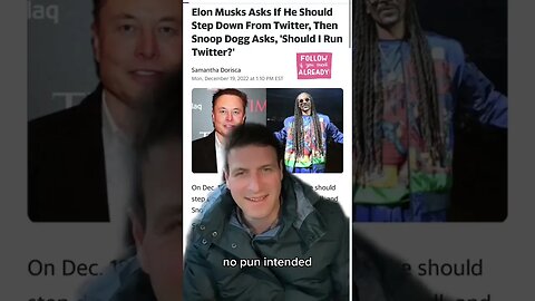 Who Should Run Twitter? Elon or Snoop Dogg? 🤔