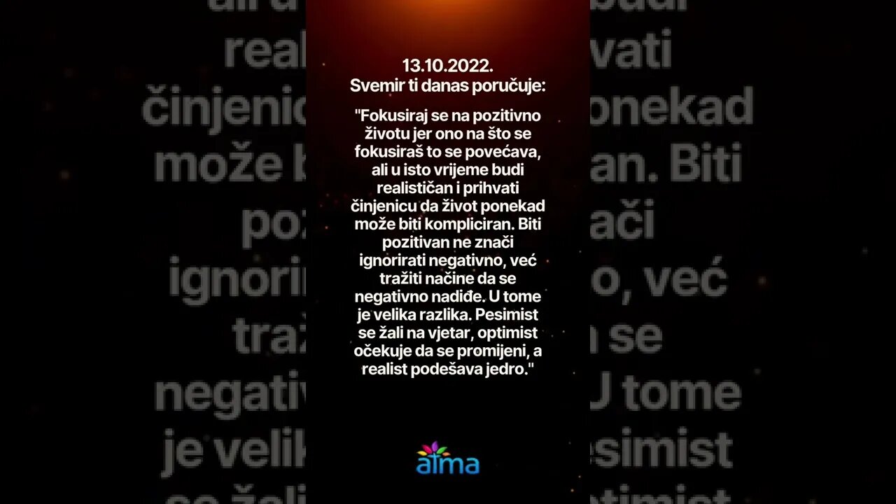 ATMA 💙 Poruka Svemira 13.10.2022.