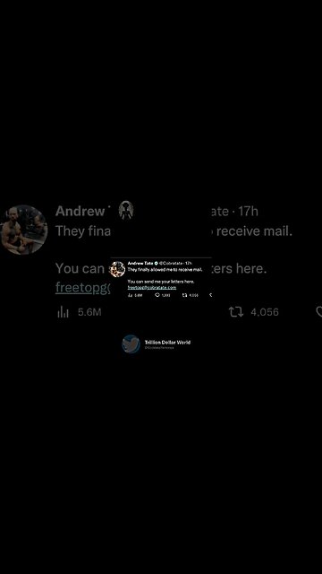 PT 2 of Tates jail tweets everyone should read!