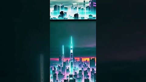 Exploring a Futuristic Cyberpunk City Generated by AI #shorts #viral #share
