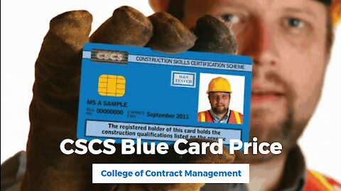 CSCS Blue Card Price