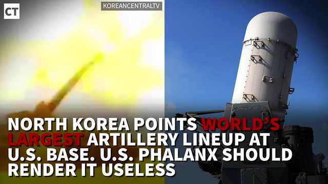 North Korea Points World’s Largest Artillery Lineup at U.S. Base