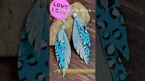 Electric Blue, 4 inch drop, leather feather earrings #genuineleather #leatheraccessories #leather