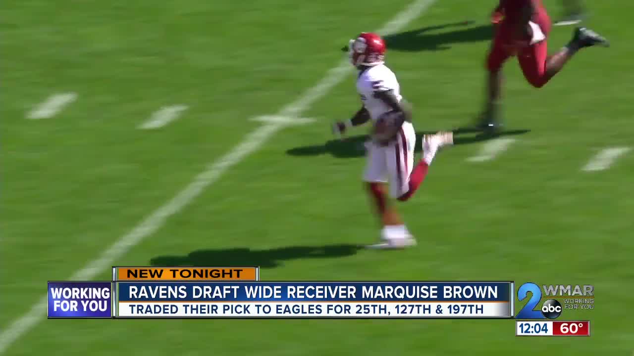 Ravens pick Oklahoma Wide Receiver Marquise "Hollywood" Brown in 2019 Draft