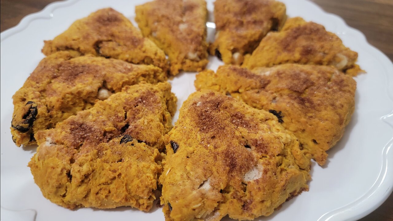 CRANBERRY PUMPKIN SCONES | GLUTEN FREE | BREAKFAST OR DESSERT