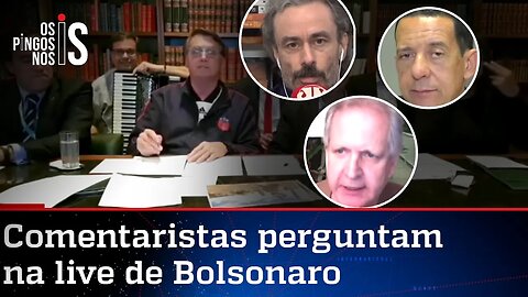 Entrevista durante a live de Jair Bolsonaro de 02/07/20