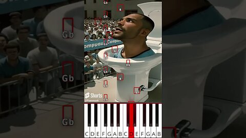 Skibidi toilet Ai Vs Original (@Ai_Vs_Original) - Octave Piano Tutorial