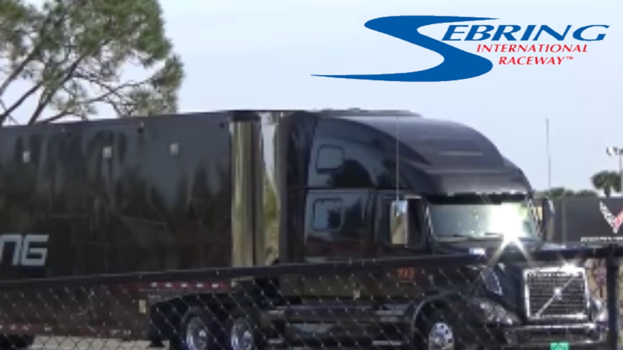 Race Team Haulers Rolling in Sebring Raceway 2021