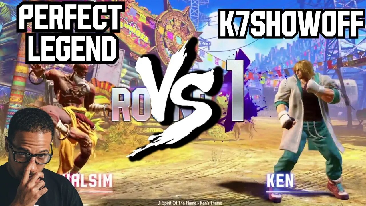 SF6 - Perfect Legend (Dhalsim) vs K7 Showoff (Ken) - Street Fighter 6 Ranked