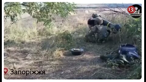 Ukrainian fighters find remains of a Russian helicopter while clearing Kleshyovka village