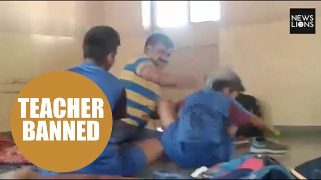 Teacher suspended after pupil's secret video emerged of him beating kids in class