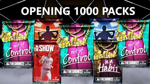 Opening 1000 Packs In One Video: MLB The Show 22 Diamond Dynasty