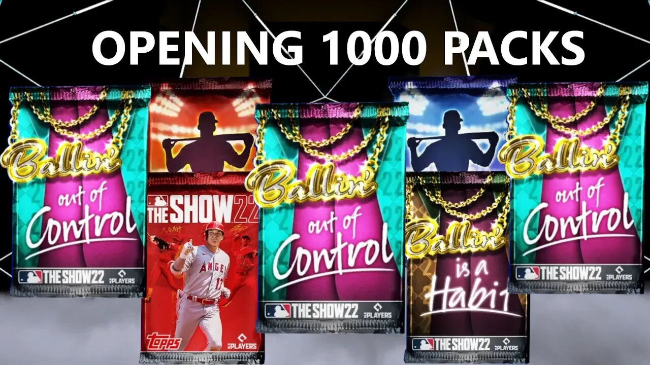 Opening 1000 Packs In One Video: MLB The Show 22 Diamond Dynasty