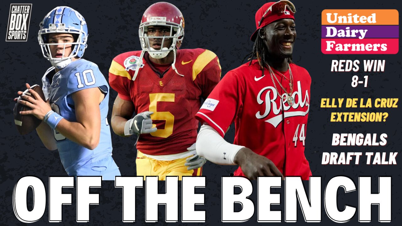 Elly De La Cruz Extension? Reds win 8-1. Reggie Bush Redeemed. Bengals Draft | OTB Presented By UDF