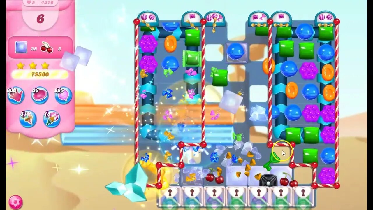 Candy Crush Level 4316 Talkthrough, 21 Moves 0 Boosters