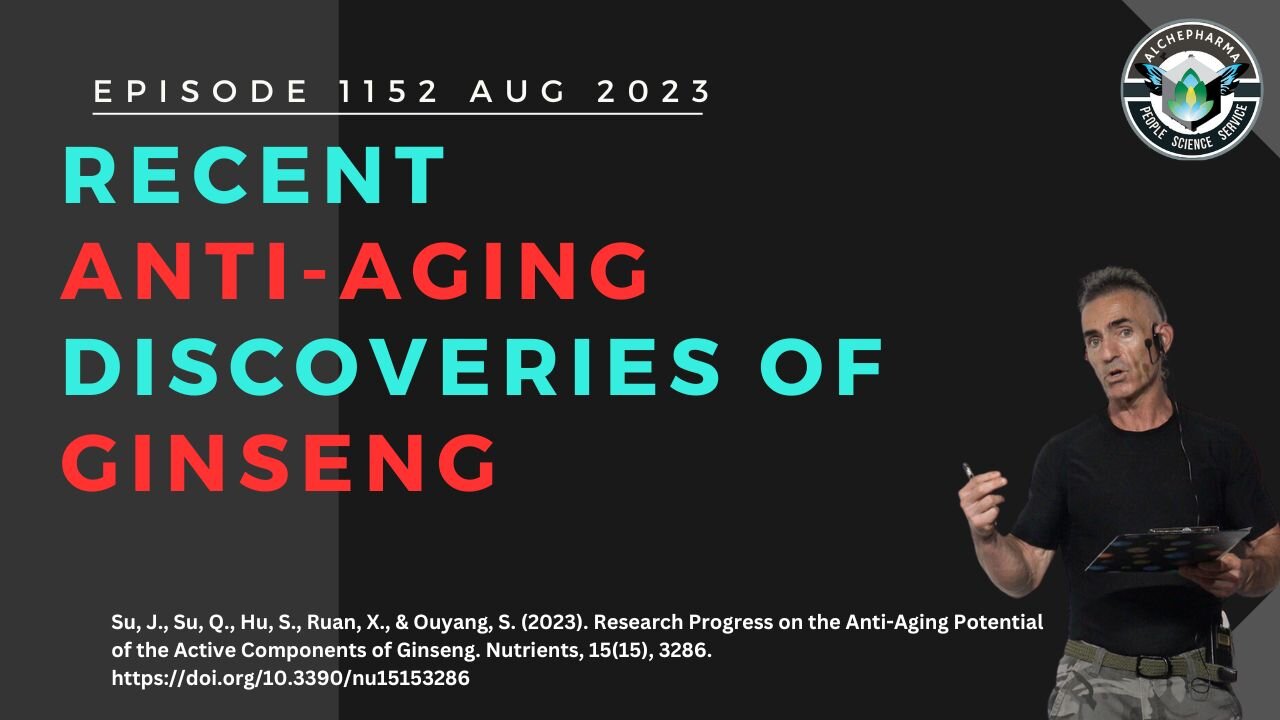 Recent Anti-Aging Discoveries of Ginseng 1152 AUG 2023