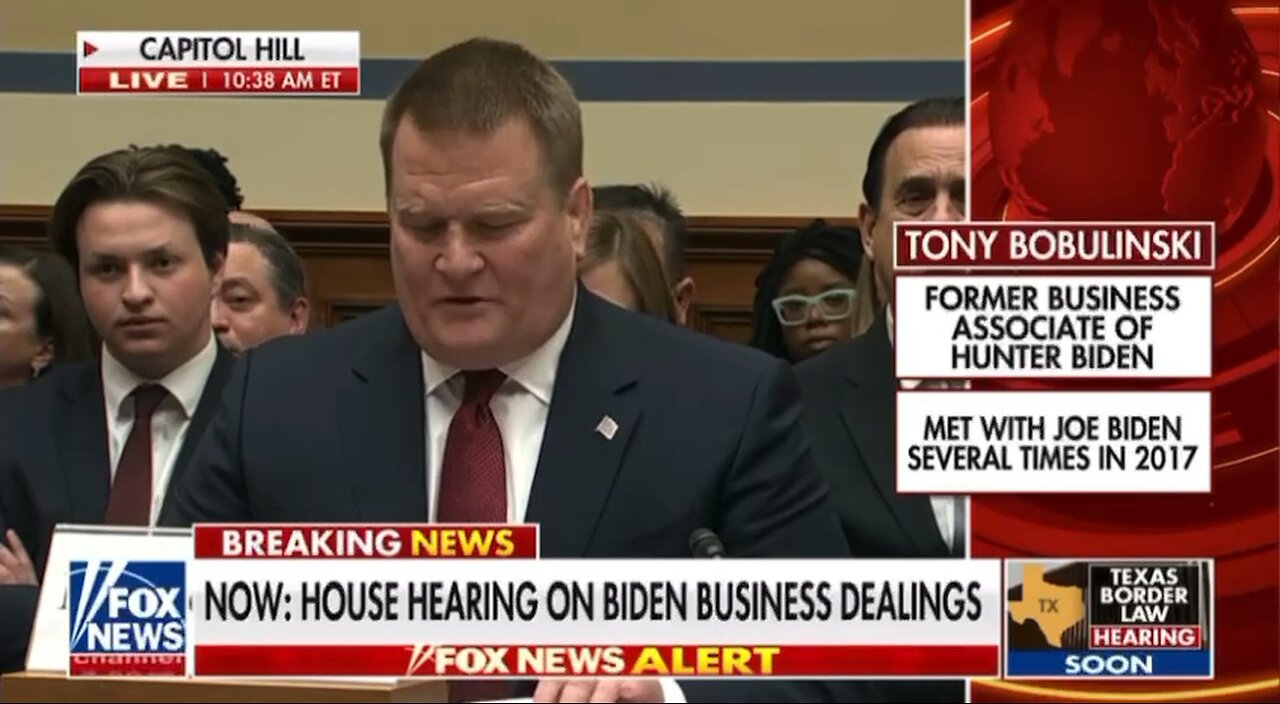 👏 Here’s Tony Bobulinski’s opening testimony in the House of Representatives hearing on the Biden…